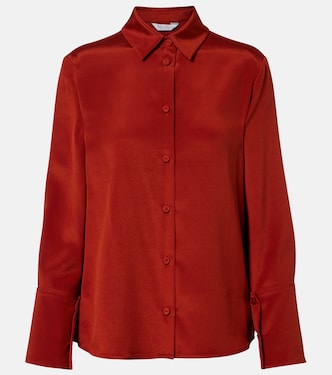 Mxpvoliera silk-blend satin shirt | Max Mara