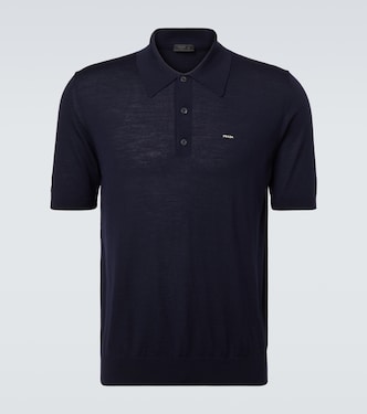 Logo virgin wool polo shirt | Prada