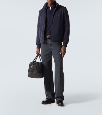 Logo virgin wool polo shirt | Prada