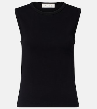 Ribbed-knit cotton-blend tank top | Róhe