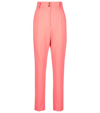 High-rise pleated slim pants | Dolce&Gabbana