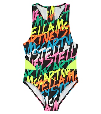 Printed racerback swimsuit | Stella McCartney Kids