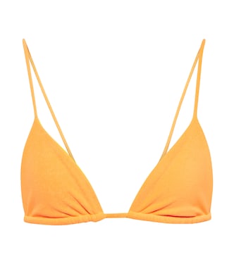 Via terry triangle bikini top | Jade Swim