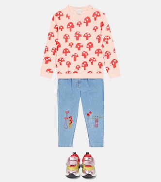 Printed cotton sweatshirt | Stella McCartney Kids