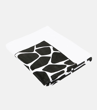 Printed cotton beach towel | Valentino