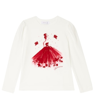 Printed cotton-blend top | Monnalisa