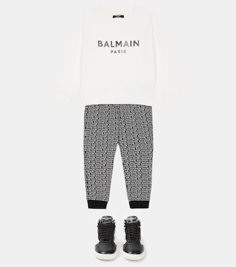 Sudadera en jersey de algodón | Balmain Kids