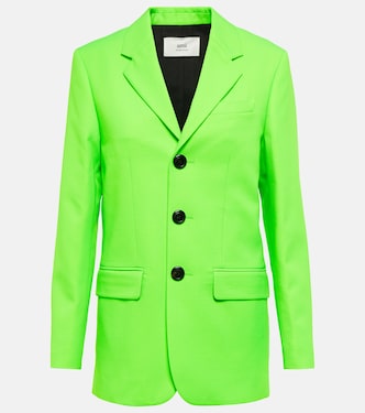 Buttoned wool-blend blazer | Ami Paris