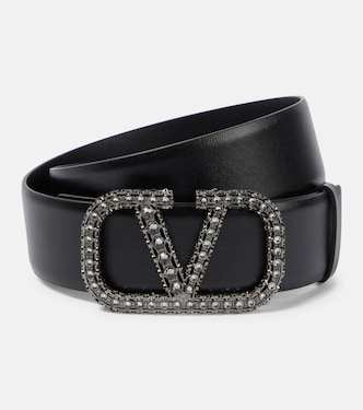 Cinturón VLogo con adornos Swarovski | Valentino Garavani