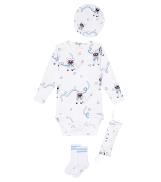 Baby - Tutina, berretto e calzini in misto cotone | Mini Rodini