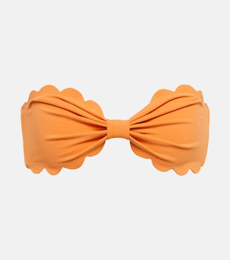 Strapless bow-tie bikini top | Marysia