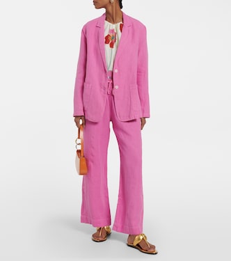 Cassie linen blazer | Velvet