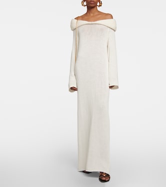 Cyra knitted cotton-blend maxi dress | Khaite