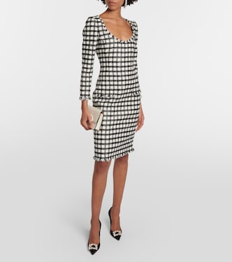 Midikleid aus Tweed | Oscar de la Renta