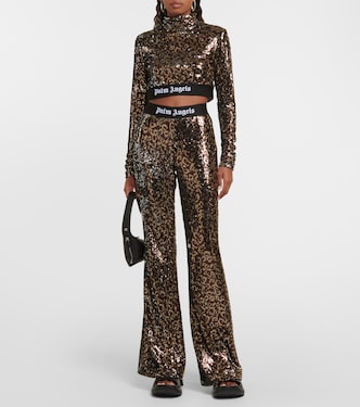 Sequined flared pants | Palm Angels