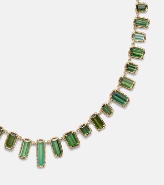 Collier Bermuda Botany Eternity en or 18 ct et tourmalines | Octavia Elizabeth