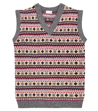 Chaleco Cacia Fair Isle de mezcla de lana | La Coqueta