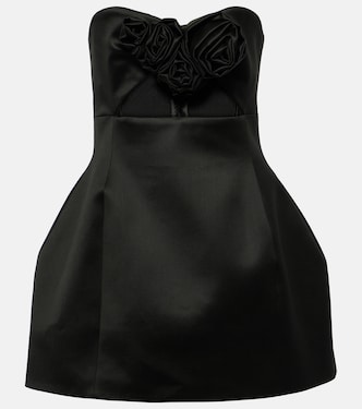 Floral-appliqué bustier minidress | Magda Butrym