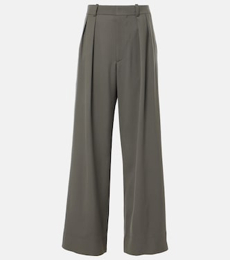 Pantaloni a gamba larga in lana | Wardrobe.NYC