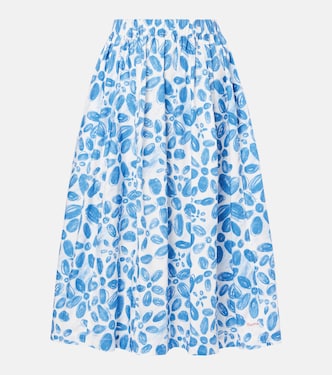 High-rise cotton midi skirt | Marni