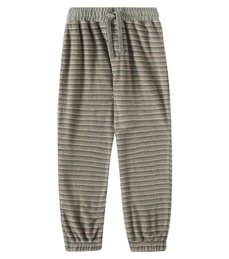 Pantaloni sportivi in misto cotone a righe | Rylee + Cru