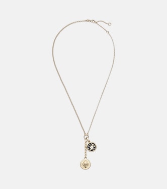 Halskette Strength Resilience aus 18kt Gelbgold mit Emaille und Diamant | FoundRae