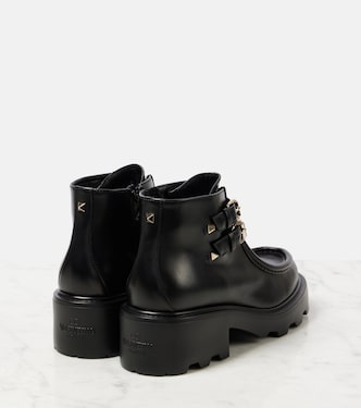 Ankle Boots Rockstud aus Leder | Valentino Garavani