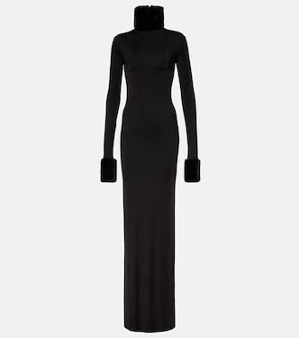 Robe Priscilla aus einem Seidengemisch mit Faux Fur | The New Arrivals Ilkyaz Ozel