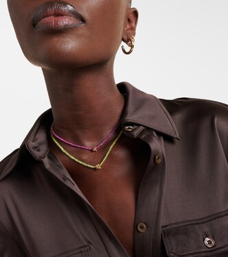 Infinite 18kt rose gold necklace with spinels | Suzanne Kalan