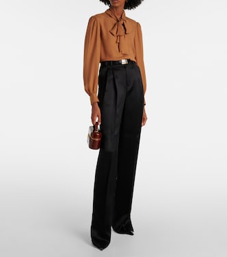 Blusa in charmeuse di seta | Saint Laurent