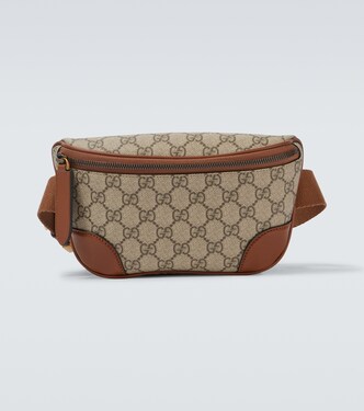 GG Canvas Small leather-embellished belt bag | Gucci