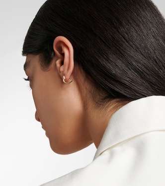 Boucle d'oreille unique Antifer Heart Small en or 18 ct et diamants | Repossi