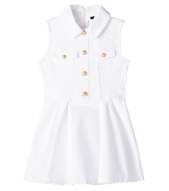 Kleid aus Denim | Balmain Kids