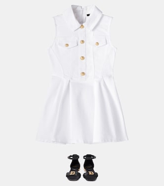 Robe en jean  | Balmain Kids