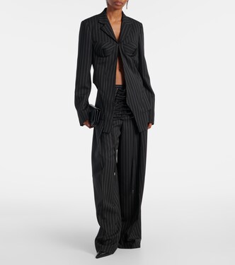 Pantaloni a gamba larga in lana vergine | Jean Paul Gaultier