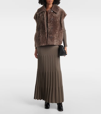 Merino ribbed-knit wool maxi skirt | Joseph