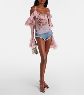 Short en jean à ornements | Blumarine