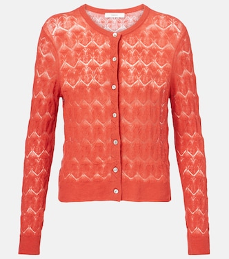 Pointelle cotton cardigan | Vince
