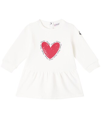 Baby printed cotton-blend jersey dress | Moncler Enfant