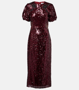 Sequined midi dress | Erdem