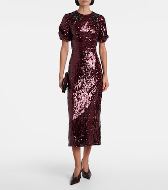 Sequined midi dress | Erdem
