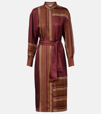 Bedruckte Wickelkleid Pietre aus Seide | Max Mara