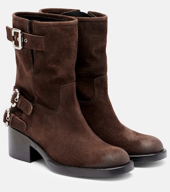 Dakota suede biker boots | Chloé