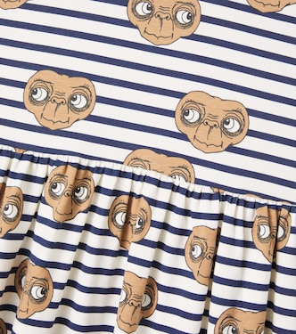 x E.T. – Robe rayée en coton mélangé | Mini Rodini