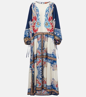 Vesta printed silk maxi dress | La DoubleJ
