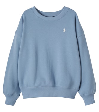 Printed cotton-blend jersey sweatshirt | Polo Ralph Lauren Kids