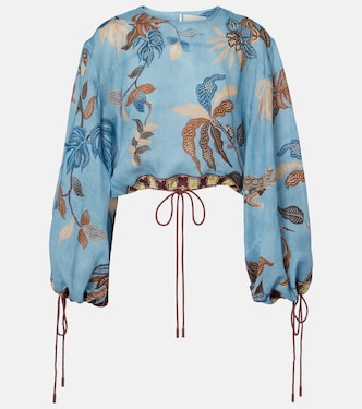 Georgie cropped printed top | Alémais