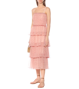 Robe midi Harlyn en tulle à fleurs | Simkhai