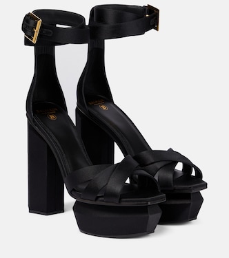 Sandali con plateau Ava in raso | Balmain