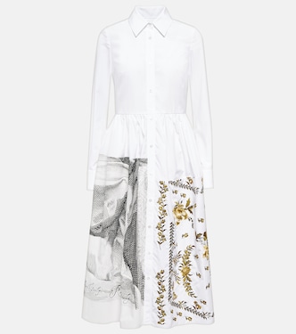 Robe chemise Sutton imprimée en coton | Erdem